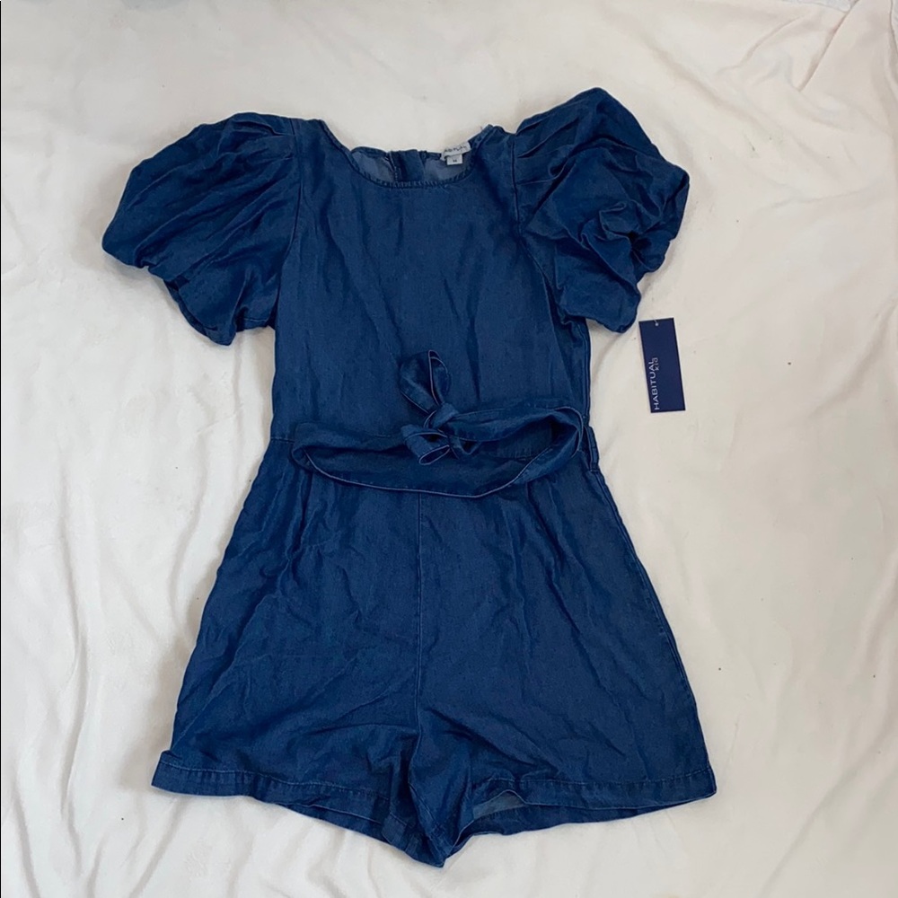 Habitual Kid Denim Blue Romper